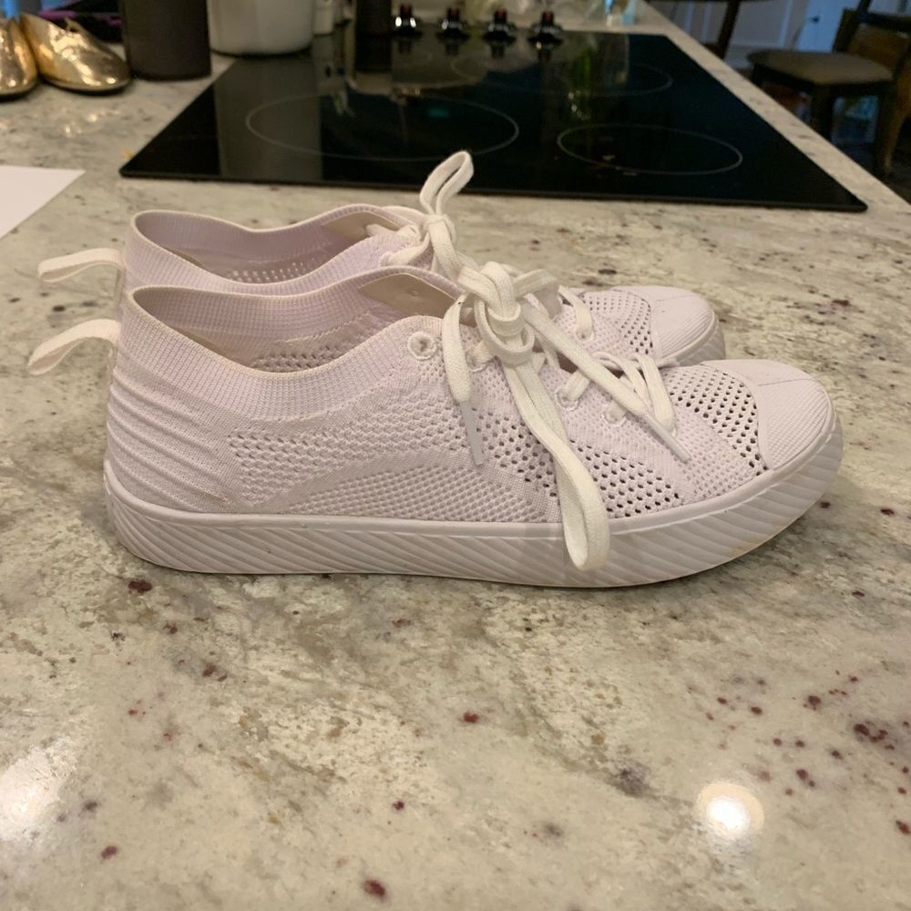 Palladium Women's White Mesh Sneakers sz 8